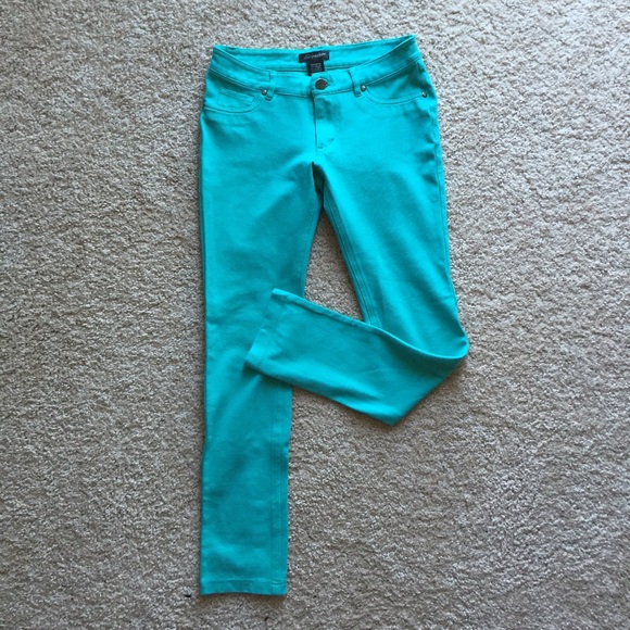 FINAL PRICE Shinestar turquoise skinny pants