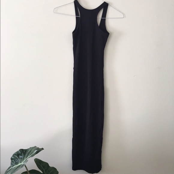 Ribbed knit midi dress