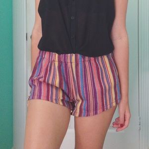 Colorful Fabric Shorts