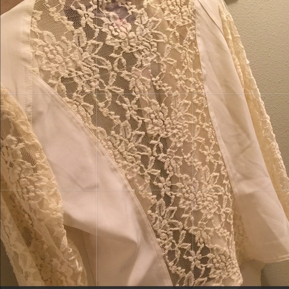 Romeo & Juliet Couture Cream Lace Moto Jacket NWT - Picture 2 of 2