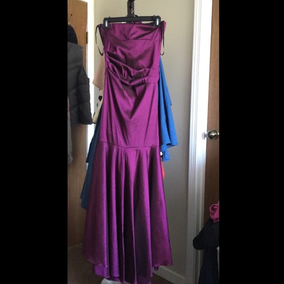 Long purple prom dress