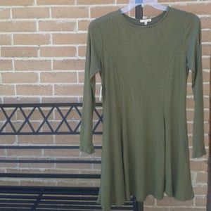 Olive green skater dress NWT