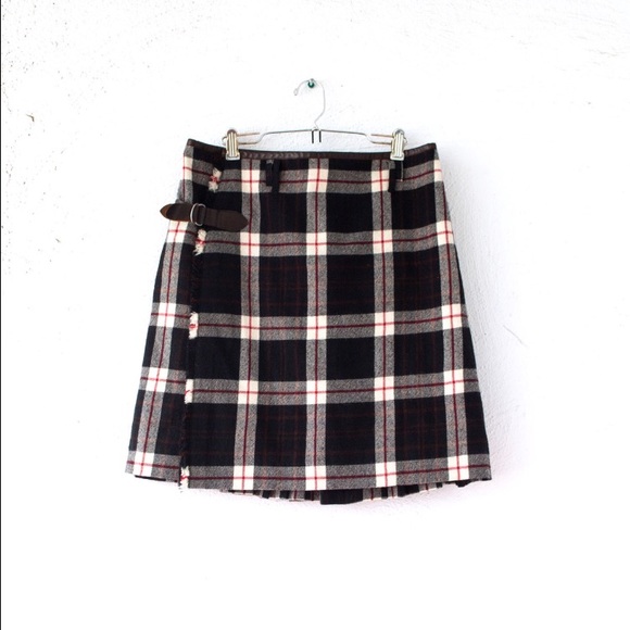Vintage Jean Paul Gaultier tartan midi skirt