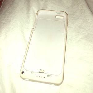 White power bank iphone5s phone case