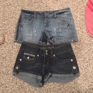2 pairs of Jean shorts