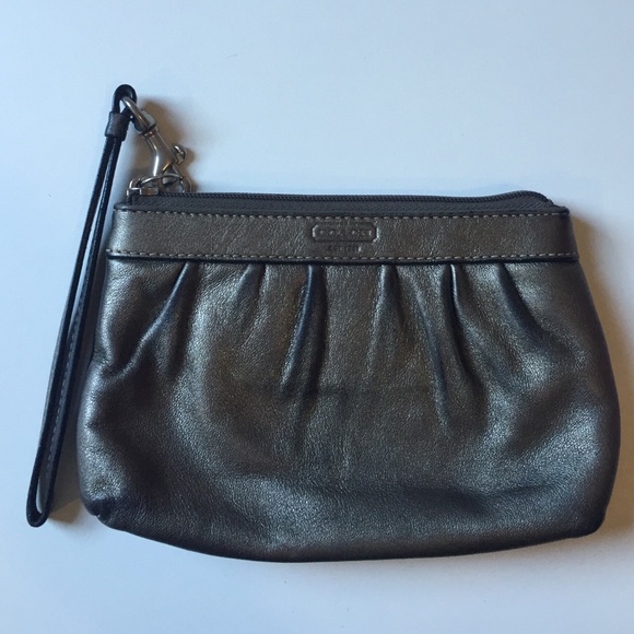 Metallic Coach wristlet!