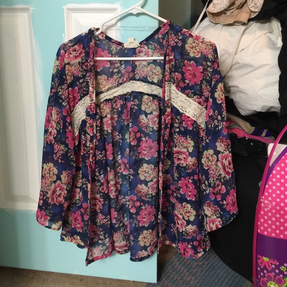 LA hearts one size fits all cardigan slip