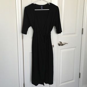 GAP Black Wrap Dress