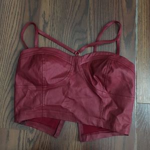 Sexy Strapy maroon top