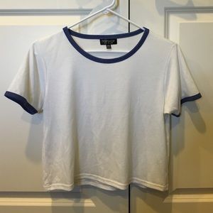 Topshop cropped shirt