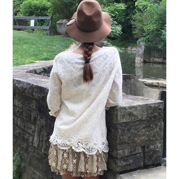 Embroidered Peasant Blouse Pastel - Picture 4 of 4