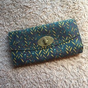 Green/purple/yellow wallet