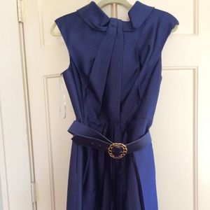 Kay Unger blue dress