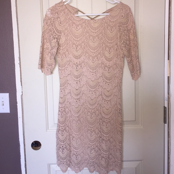 Nude backless Nightcap dress