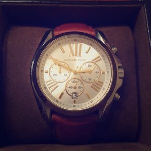 Michael Kors unisex leather watch