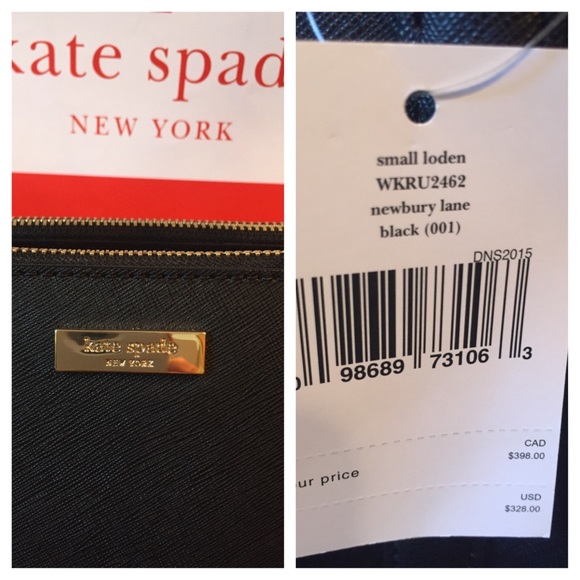 LAST CALL! KateSpade Newbury LaneSmall Black Loden - Picture 3 of 4