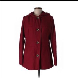 Jason Kole Hooded Wool-Blend Coat