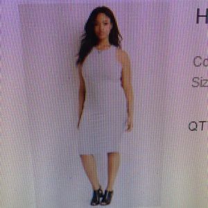 Light gray midi dress size 2X