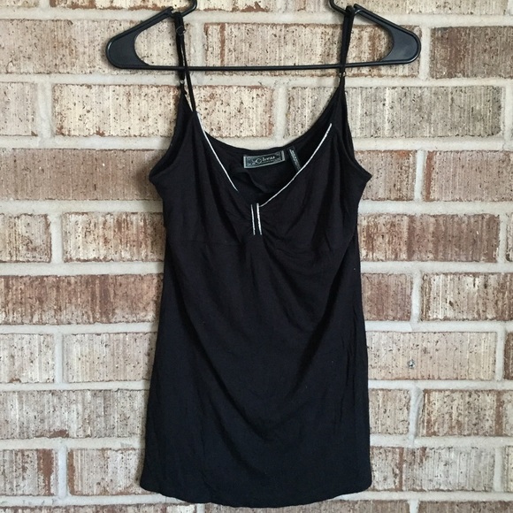 FINAL PRICE Guess black and silver tank top