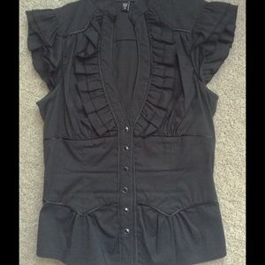 Sexy black Bebe top size xs