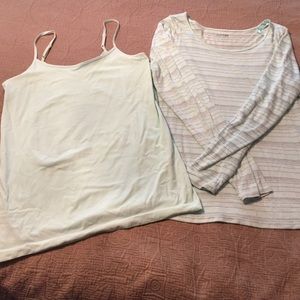 Long sleeve shirt and coordinating cami