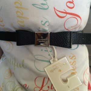 Sold on ♏️. NWT. black bow Kate Spade belt