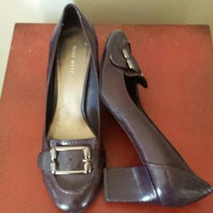 Nine West plum pumps