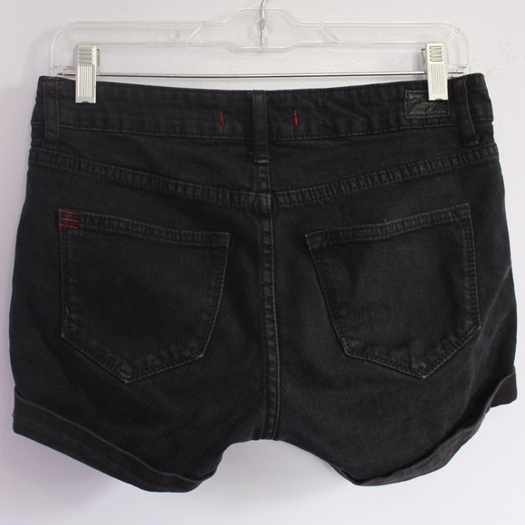 Black Denim Shorts - Picture 2 of 2