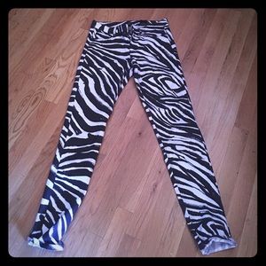 Rare H&M Zebra Print Skinny Jeans!