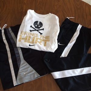 Nike shirt, pants and shorts bundle