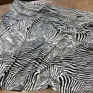 Zebra print skirt