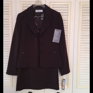 Chocolate brown skirt suit