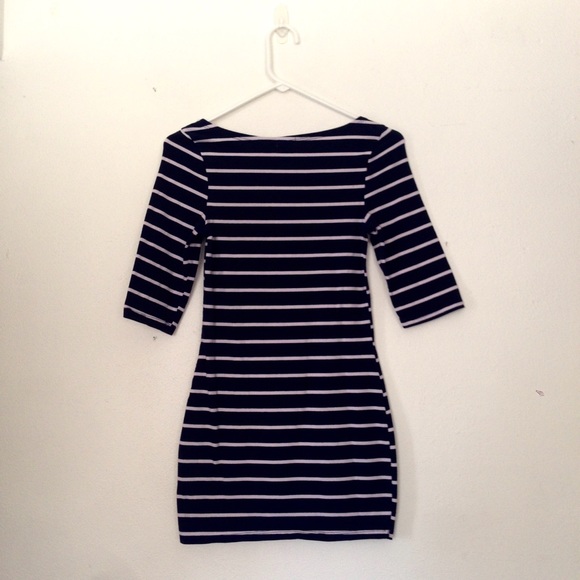 STRIPED BODYCON DRESS - Picture 2 of 4