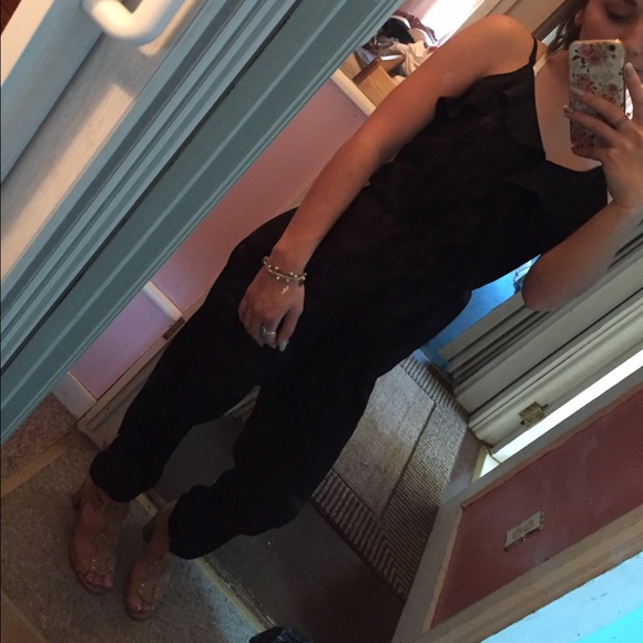 black jumpsuit