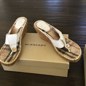 Burberry wedge sandals
