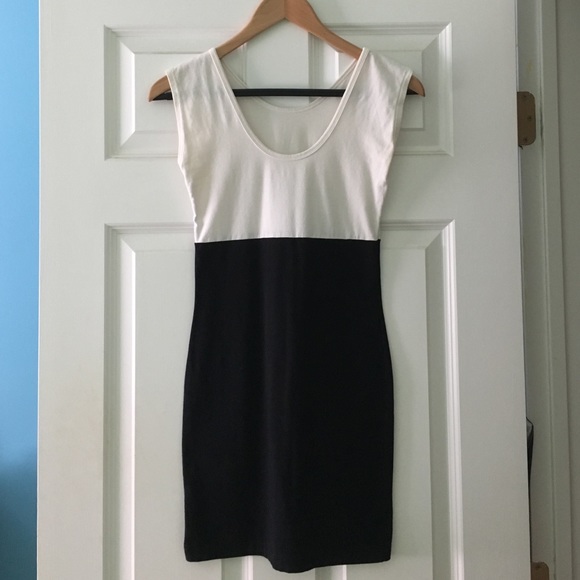 Black & White Colorblock Dress