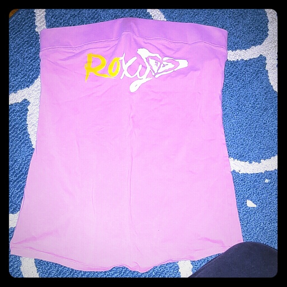Pink Roxy tube top