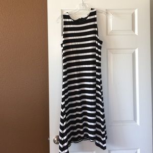 Dress - black and white. Really cute for summer.