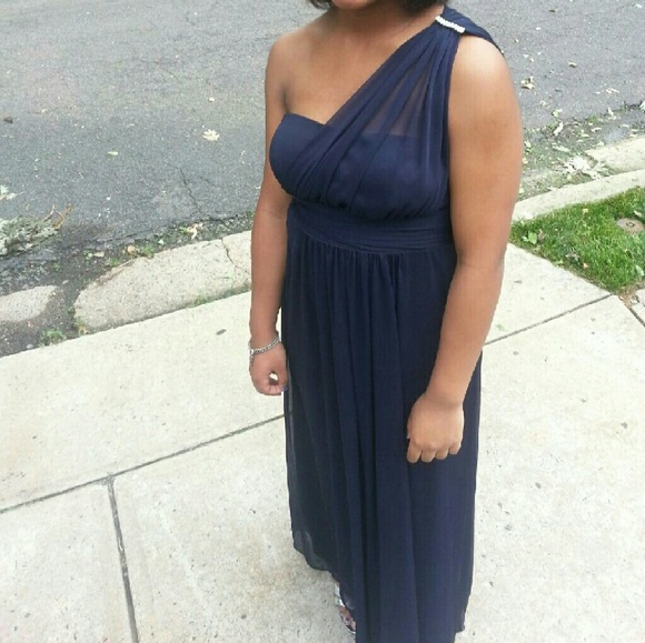 Blue prom dress