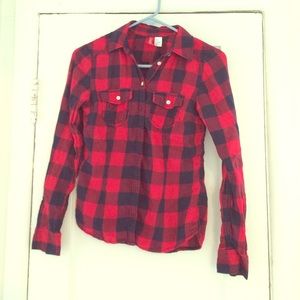 Flannel button up