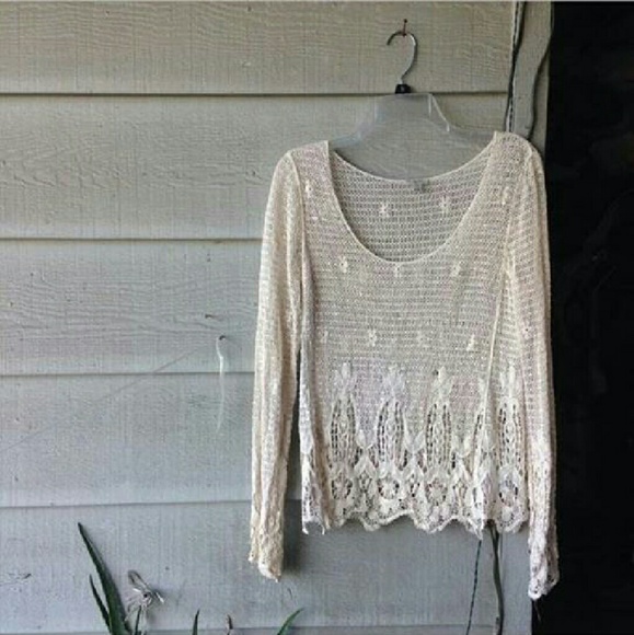 Urban Outfitters Ecote Lace Long Sleeve - Picture 1 of 2