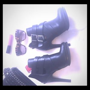 Zara leather boots
