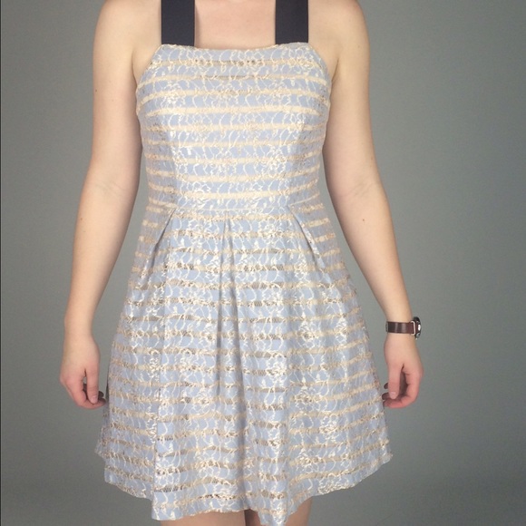 Dusty Blue Modcloth Dress - Picture 1 of 4