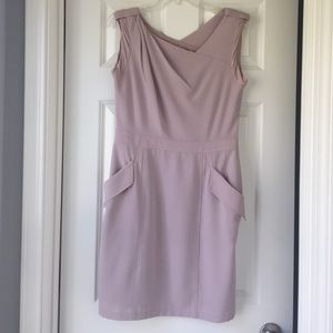 BCBG mauve dress with pockets