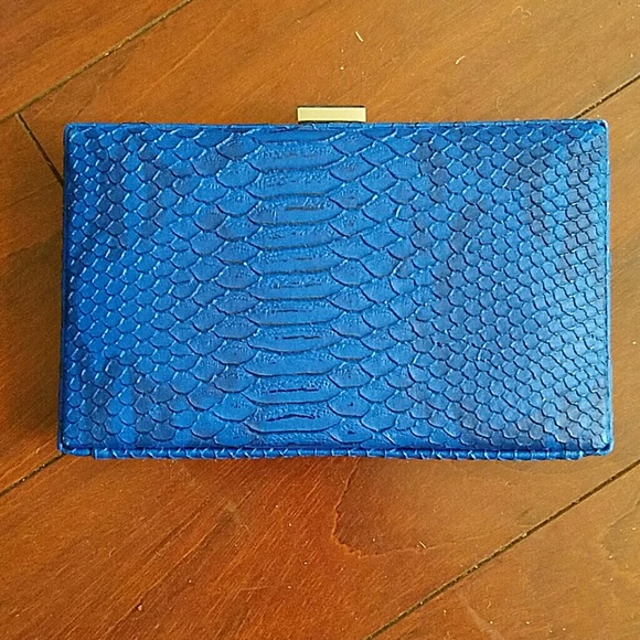 Closet clean out! Faux snakeskin clutch
