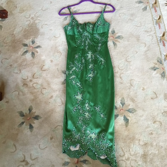 Gorgeous❣Green Mandalay sequin dress🌴 Worn Once