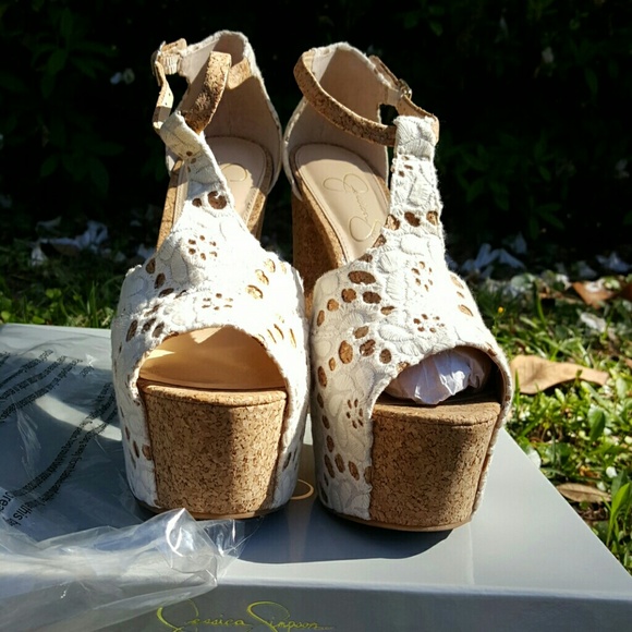 Jessica Simpson Dany Platform shoes Sz 8 - Picture 3 of 4