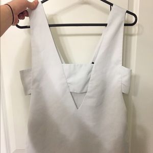 White Tank with Cutouts
