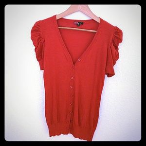 Donated--F21 Dark orange cardigan