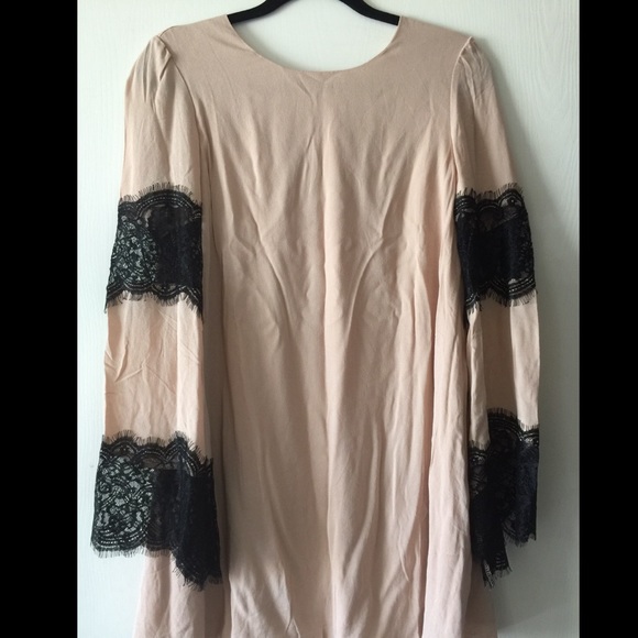 Beige And Black Lace Shirt